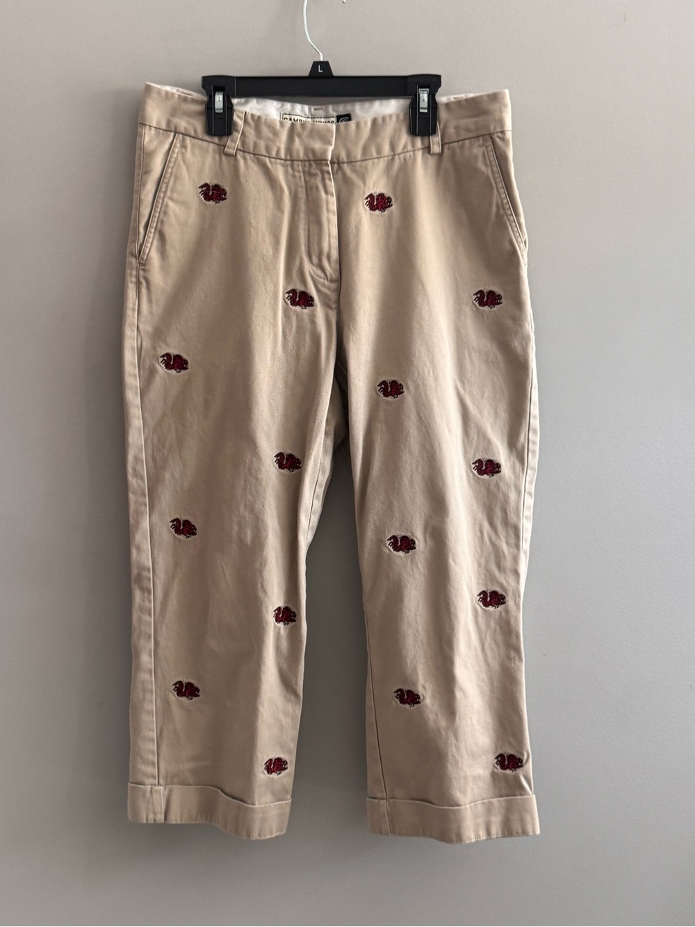 Campus Chinos South Carolina Gamecocks Embroidered Capri Pants Size 6